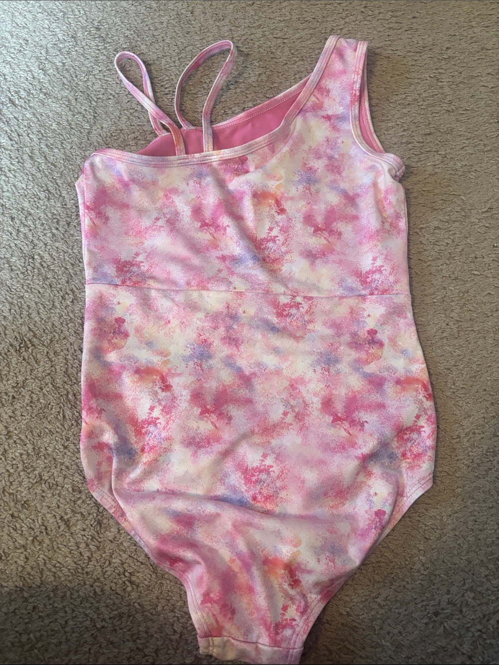 Cat & Jack Pink Tie-Dye One-Piece Swimsuit